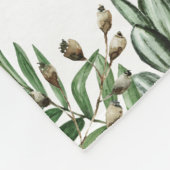 かわいい緑の野生ジャングルサファリアニマルズ子供部屋 フリースブランケット (角)