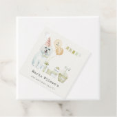 かわいい緑の錆びパーティー子犬任意の年齢誕生日 フェイバータグ (インサイチュ)