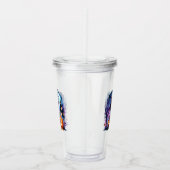 かわいい緑の魔女ハロウィンアクリルタンブラー アクリルタンブラー (右)