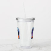 かわいい緑の魔女ハロウィンアクリルタンブラー アクリルタンブラー (左)