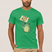 かわいい緑のNo Kings フロッグTシャツ Tシャツ (正面)