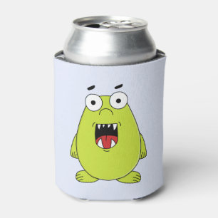 かわいい緑モンスター 缶クーラー