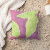 かわいい緑葉の枕 クッション (ブランケット)