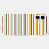 かわいい緑黄色のストライプ Case-Mate iPhoneケース (裏面 (横))