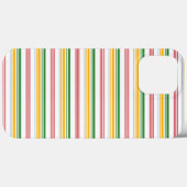 かわいい緑黄色のストライプ Case-Mate iPhoneケース (裏面 (横))