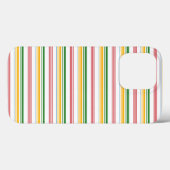 かわいい緑黄色のストライプ Case-Mate iPhoneケース (裏面 (横))