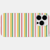 かわいい緑黄色のストライプ Case-Mate iPhoneケース (裏面 (横))