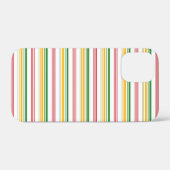 かわいい緑黄色のストライプ Case-Mate iPhoneケース (裏面 (横))