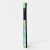 かわいい緑黄色の花柄 Case-Mate iPhoneケース (裏面/左)