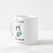 かわいい編み物の引用 毛糸愛好家デザイン コーヒーマグカップ (正面左)
