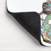 かわいい編み物好きのためのデザイン「Crochet Is My Jam」 マウスパッド (コーナー)