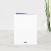 かわいい編み物高齢者の女性のメッセージを追加 カード (裏面)