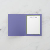 かわいい編み物高齢者の女性のメッセージを追加 カード (内部)