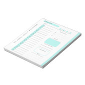 かわいい編集可能な涙遠くに毎日プランナー ノートパッド (回転)