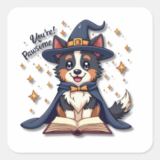 かわいい縁どCollie Wizard スクエアシール