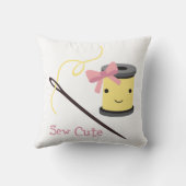 かわいい縫い クッション (裏面)