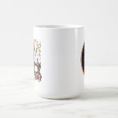 かわいい縫物好きな人へモノグラムを追加 コーヒーマグカップ (中央)
