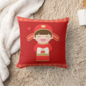 かわいい繁文の新郎の結婚式の装飾 クッション (ブランケット)