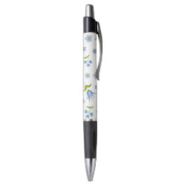 かわいい繊細な青い花のパターン ボールペン