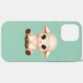 かわいい羊が幸せそうに座って甘い Case-Mate iPhoneケース (裏面 (横))