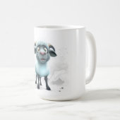 かわいい羊のあったかデザイン コーヒーマグカップ (正面右)