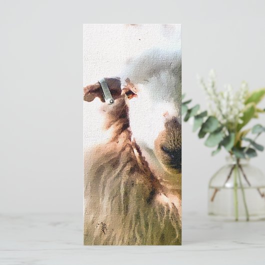 かわいい羊のカード (スタンド正面)