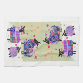 かわいい羊のキッチンタオル キッチンタオル (横)