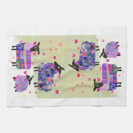 かわいい羊のキッチンタオル キッチンタオル