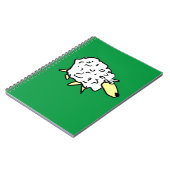 かわいい羊のキャラクター ノートブック (左側)