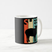 かわいい羊の動物 コーヒーマグカップ (正面右)