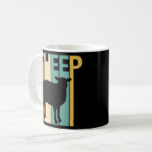 かわいい羊の動物 コーヒーマグカップ (正面左)