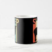 かわいい羊の動物 コーヒーマグカップ (中央)