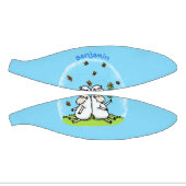 かわいい羊の友人と蝶の漫画 ミニバスケットボール (パネル)