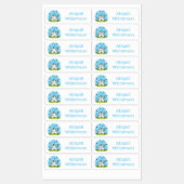 かわいい羊の友達の漫画パーソナライズされた ラベル (シート)