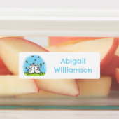 かわいい羊の友達の漫画パーソナライズされた ラベル (貼付)