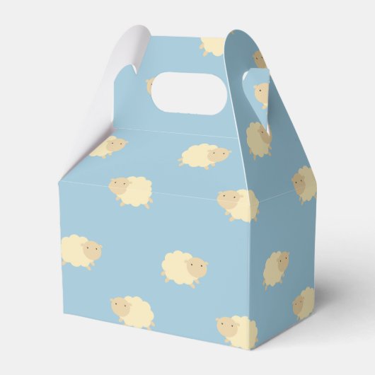 かわいい羊の型絵柄お願い フェイバーボックス (裏面サイド)