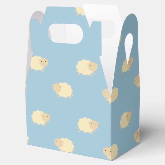 かわいい羊の型絵柄お願い フェイバーボックス (オープン)