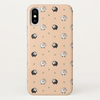 かわいい羊の子羊のパターン iPhone X ケース