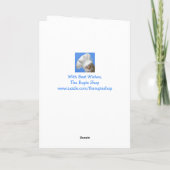 かわいい羊の感謝カード サンキューカード (裏面)