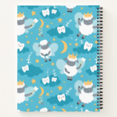 かわいい羊の歯の妖精歯科衛生士 ノートブック (裏面)