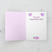 かわいい羊の母の日 シーズンカード (内部)