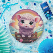 かわいい羊の紙プレート ペーパープレート (パーティー)