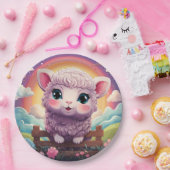 かわいい羊の紙プレート ペーパープレート (パーティー)