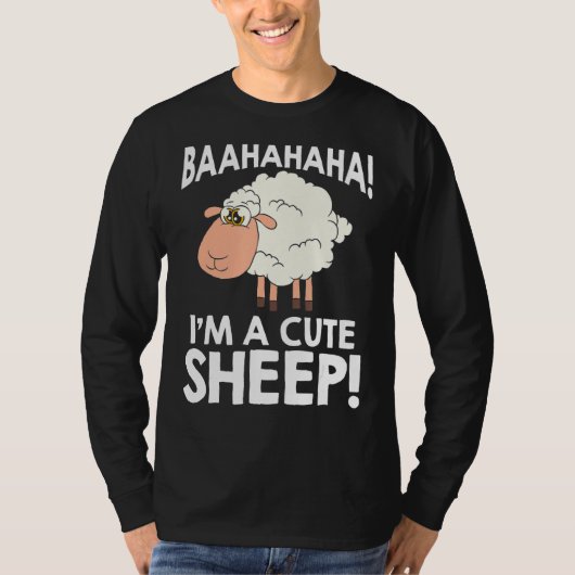 かわいい羊の羊 Tシャツ (正面)