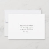 かわいい羊の花輪の感謝カード サンキューカード (裏面)