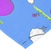 かわいい羊の風船 カートゥーン ユーモア イラスト テーブルクロス (アングル)