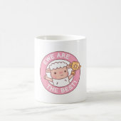かわいい羊は最高 Sheep Pun Funny コーヒーマグカップ (中央)