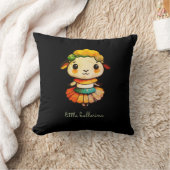 かわいい羊バレリーナ クッション (ブランケット)
