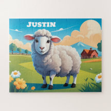かわいい羊パーソナライズされたたち