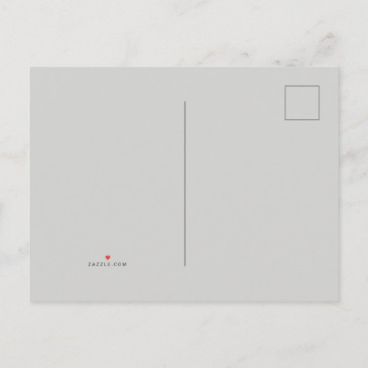 かわいい羊モダン小さな女の子の誕生日パーティー インビテーションポストカード (裏面)